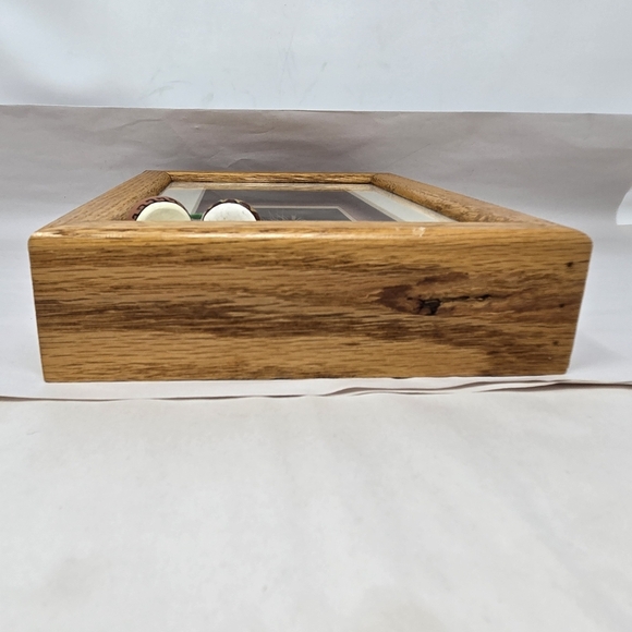 Kachina Doll Board Face By H. Largo Artist Signed In Photo Frame Shadow Oak Box - Picture 14 of 15